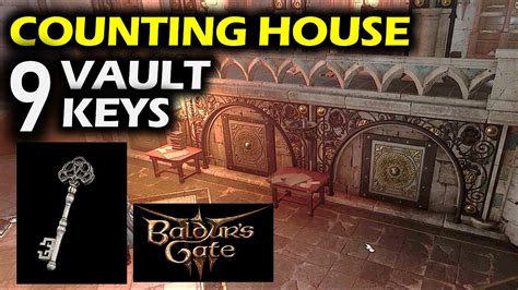 As previously mentioned, there’s a total of 9 Vaults and 9 keys in the Counting House. You can just grab all the keys first before finally unlocking all the loots. Or you can them as you progress in the game. The first key is with Captain Grisly in the Blushing Mermaid. Use pickpocket to grab the Counting House Vault #1 Key.. 