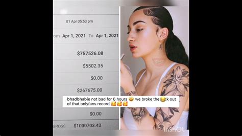 Bhad Bhabie's leaked video has created quite a stir on the internet. This comes on the heels of her OnlyFans account announcement in April 2021, a mere few days after she turned 18. Her unconventional path to fame, initiated by her viral catchphrase "Cash Me Outside," has seen her transition into the rap world and amass a devoted fan .... 