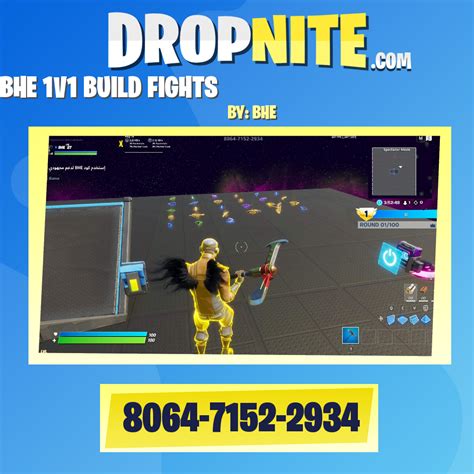 Bhe 1v1 hack map code. BHE 1V1 BUILD FIGHTS عاركني بالبناء 戦い💎. BHE. Map Code 8064-7152-2934. 👤 2. 🟢462. BHE 1v1 Private Fights (NO DELAY) 2P 👥. BHE. Map Code 0442-2970-2907. 