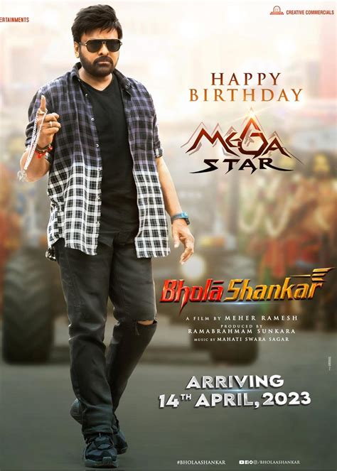 Bhola shankar movie near me. Bhola Shankar. 2023 | Maturity Rating: TV-MA | 2h 36m | Drama. While attempting to build a life in Kolkata with his sister, a taxi driver must confront his dark past as he faces off against the city's underworld. Starring: Chiranjeevi, Tamannaah Bhatia, Keerthy Suresh. 