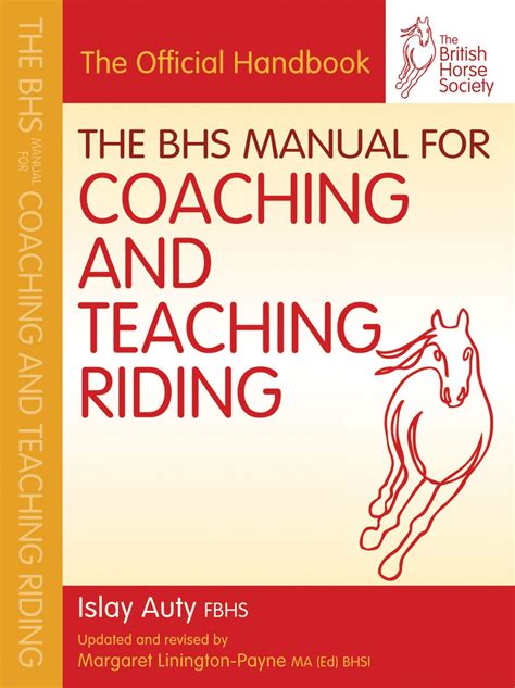 Bhs manual for coaching and teaching riding british horse society. - Schwingrasenmoor am goggausee und seine algengesellschaften.