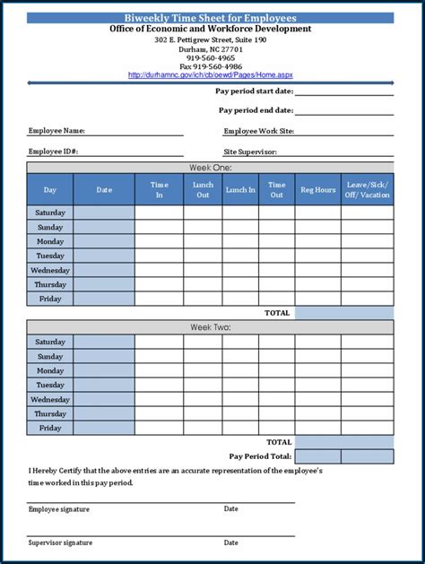 Bi Weekly Timesheet Template Excel Template 2 Resume Examples 