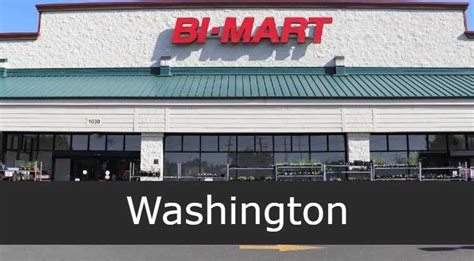 Bi mart locations in Washington. Bi Mart is a reliable chain of stores located in Oregon, Idaho, and Washington in the US where its stores are normally 31000 square feet turning it into one of the biggest stores. ... Deer Park. 412 S Main St. Phone number: 509-276-2020. Opening Hours: Monday to friday: 9:00 – 20:00 hrs. Saturday and sunday: 9 .... 