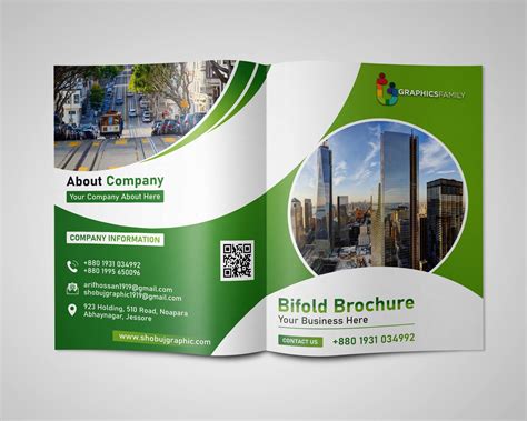 BiFold Brochure Template in Word, PSD Download