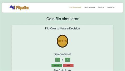 Biased coin toss simulator.  Make quick decision or just having fun with un...