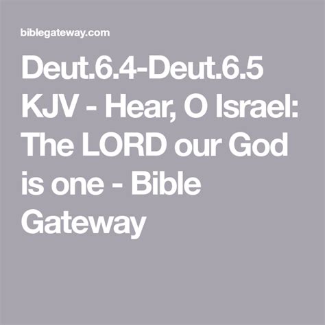 Bible Gateway passage: Deuteronomy 5 - King James Version