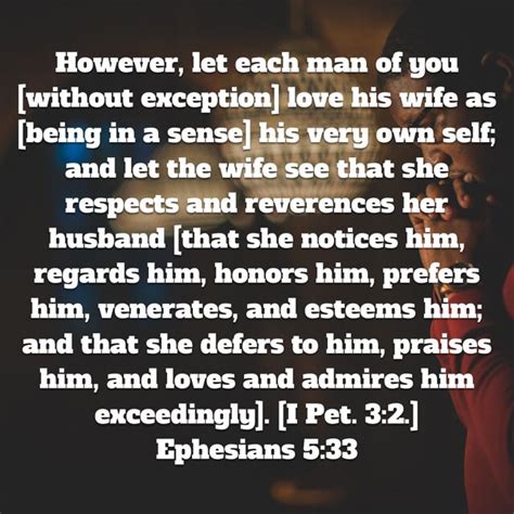 Bible Gateway passage: Ephesians 5:33 - Amplified Bible