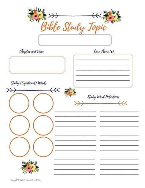 Bible Journal Printable