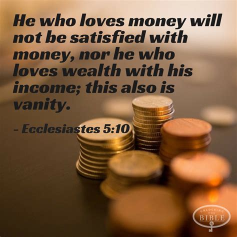 Bible quotes about money. Thus Jesus’ first point is that to solve our worries about money, we must trust in the God who cares for us. His second point concerns a needed shift of focus on our part: 2. To solve our worries about money, we must seek for God’s kingdom above our own needs (12:29-34). This section falls into two parts. 