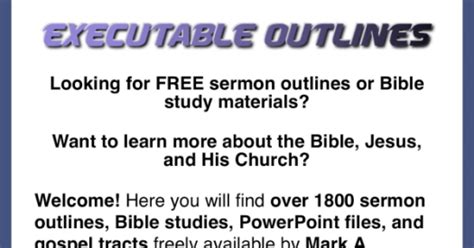 Bible sermon topics pdf.  Power Point Sermons - From The Executable Outlines Series by Ma...