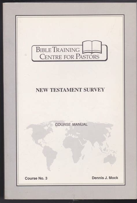 Bible training centre for pastors course manuals. - El jurado de las cuatro grandes.