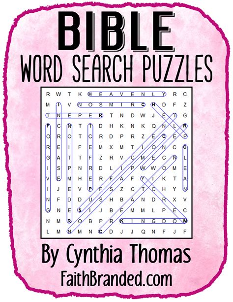 Through the Bible Puzzles for Kids 8-12. Use these puzzles to reinforce Bible lessons, to keep early arrivers and early finishers engaged, and as take-home activities. A reproducible puzzle on each tear-out page. Bible Word Searches, printable for …. 