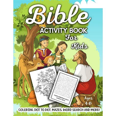 Full Download Bible Activity Book For Kids Ages 48 A Fun Kid Workbook Game For Learning Coloring Dot To Dot Mazes Word Search And More By Activity Slayer