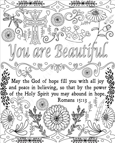 Full Download Bible Verse Coloring Book Positive  Uplifting Inspirational For Women Men Teen And Girls By Balloon Publishing