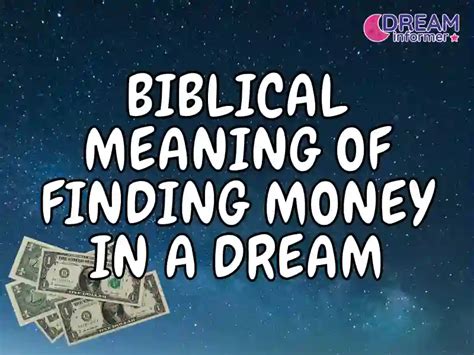 Biblical Meaning Of Finding Money
