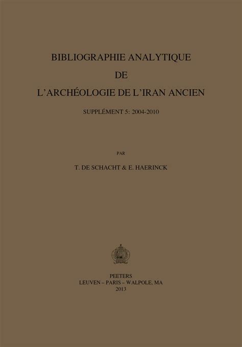 Bibliographie analytique de l'archeologie de l'iran ancien. - University calculus early transcendentals even solutions manual.