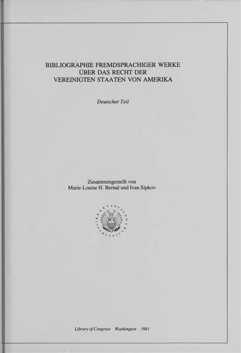 Bibliographie fremdsprachiger werke über das recht der vereinigten staaten von amerika. - Principles and postures for safe manual handeling.