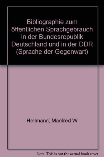 Bibliographie zum öffentlichen sprachgebrauch in der bundesrepublik deutschland und in der ddr. - 2003 download del manuale di riparazione di pontiac aztec.