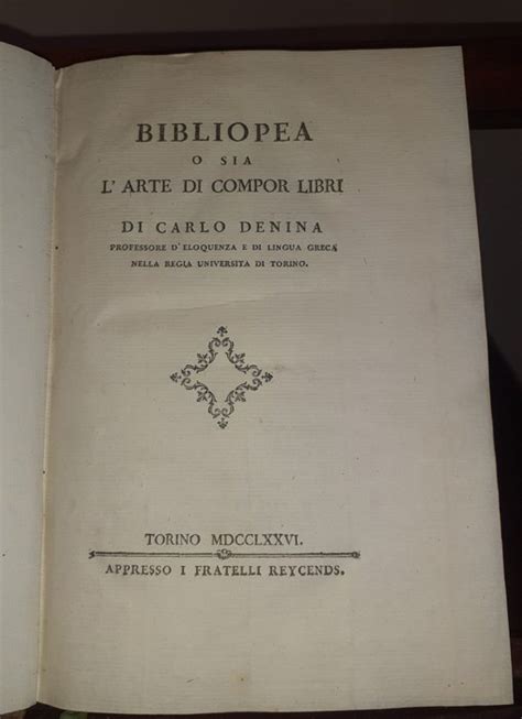 Bibliopea, o sia l'arte di compor libri. - Customized biology laboratory manual for by 101.