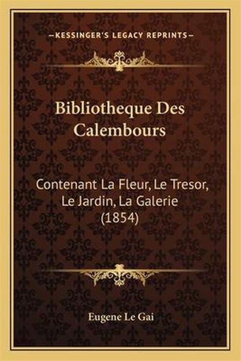 Bibliothèque des calembours: contenant la fleur, le trésor, le jardin, la. - Jugendsekten und psychogruppen von a bis z..