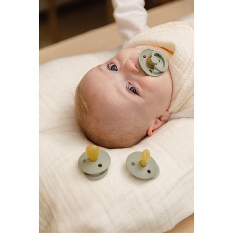 Bibs Natural Rubber Pacifier (2 Pack) - Moms on Call