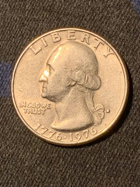 The circulated 1776 - 1976 clad quarter is typically worth i