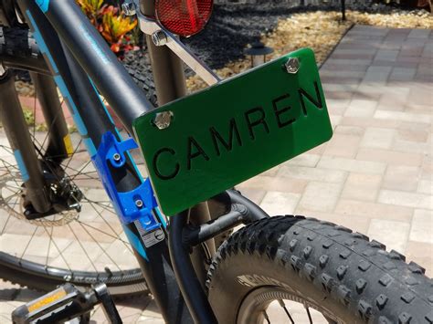 Bicycle License Plate Holder - Etsy