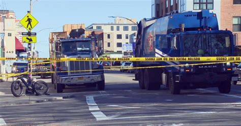 Bicyclist struck and killed by garbage truck in Allston