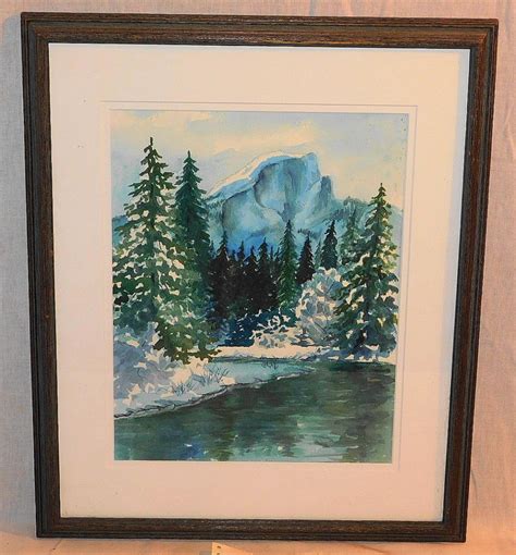 Bid Now: VINTAGE JOYCE BRADFORD HALF DOME YOSEMITE IN …