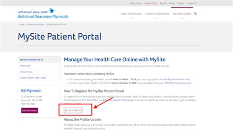 Bid plymouth patient portal. Patients & Visitors. Advance Directives; Billing & Financial Services; Classes & Events; Dining Options; Ethics Support Services; Get Care; Gift Shop; Language Assistance & … 