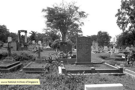 Bidadari cemetery location.  The cemetery continued to accept burials til...