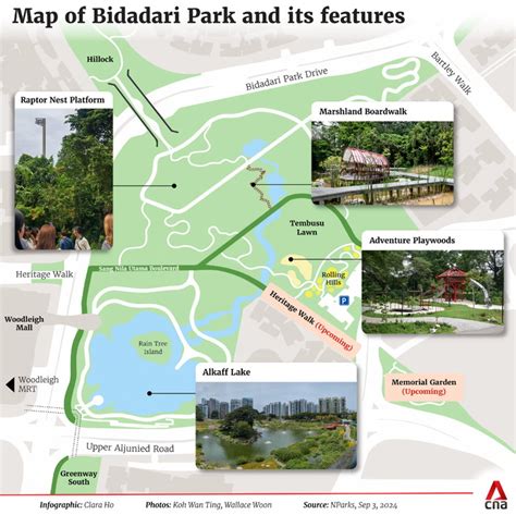 Bidadari park map.  # Area occupied by former Mount Vernon Columbarium including the funeral parlo...