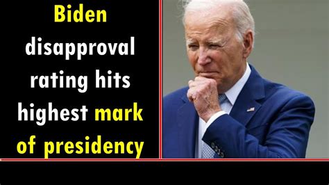 Biden disapproval rating hits highest mark of presidency: poll