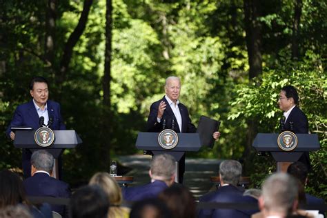 Biden hails ‘new era of partnership’ for US, South Korea and Japan