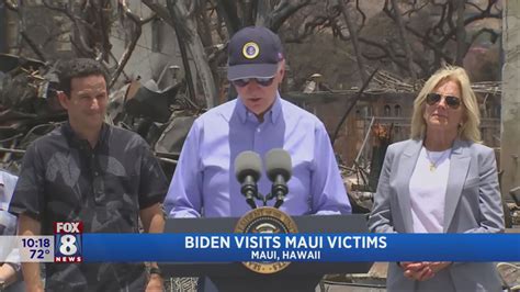 Biden heads to Maui for an emotional day of meeting wildfire survivors and emergency workers