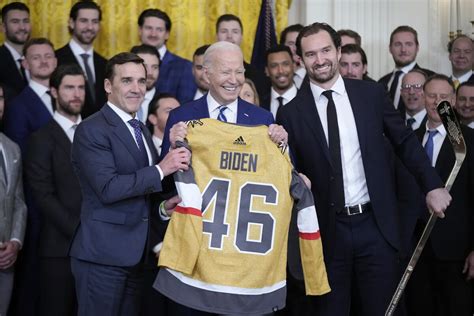 Biden honors Stanley Cup champion Vegas Golden Knights in the return of an NHL tradition
