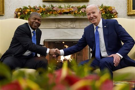 Biden hosts the Angolan president in an effort to showcase strengthened ties, as Africa visit slips