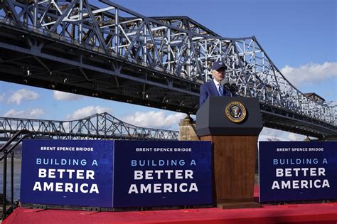 Biden infrastructure focus turns to celebrating new bridges