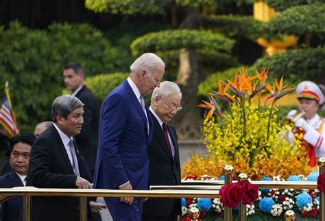 Biden opens Vietnam visit by saying the two countries are ‘critical partners’ at a ‘critical time’