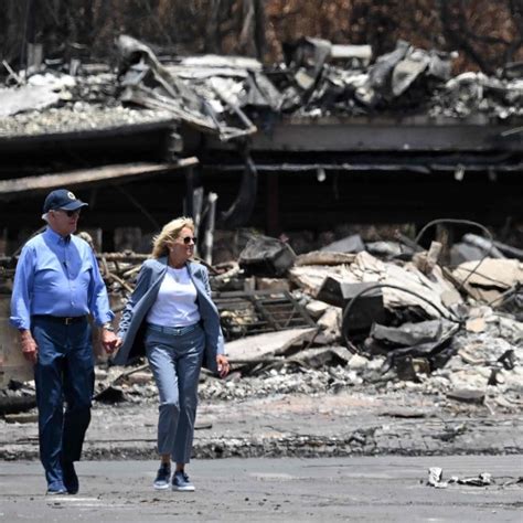 Biden sees devastation wrought by Hawaii wildfire during visit to Lahaina