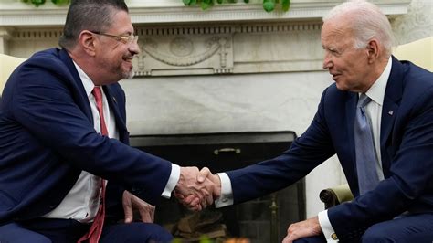 Biden talks immigration and trade with Costa Rican President Chaves at the White House