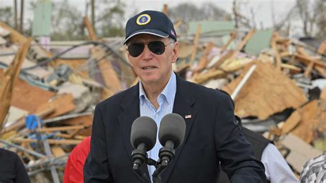 Biden visits Mississippi town ravaged by deadly tornado