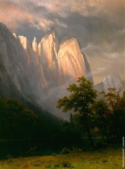 Albert Bierstadt was born in Solingen, Prussia, on January 7, 1830, but he spent his early years in New Bedford, Massachusetts, where his parents settled two years after his birth. Henry Bierstadt, the artist's father, found work as a cooper in the capital of America's whaling industry. Primarily self-taught, Albert Bierstadt began his ....