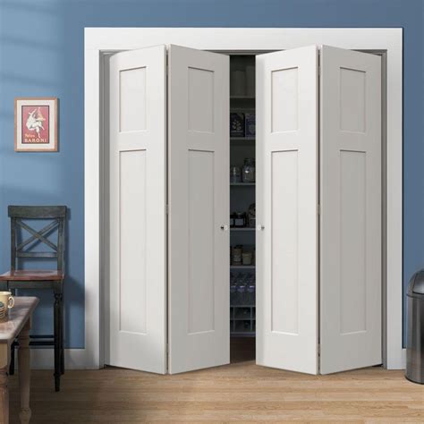 Bifold closet doors menards. Features a heavy-duty, prepainted track for smooth operation. Wood knobs included for a complete installation. Also includes hardware, track, and installation instructions (set of 2 panels) Dimensions are designed to fit a finished opening. For 48" openings, purchase two 24" door sets. Nominal size: 24" W x 80" H x 1-3/8" thick. 