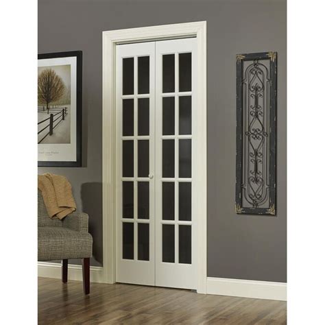 30 in. x 80 in. 3-Lite Frosting Glass MDF White Finished Closet Bi-Fold Door with Hardware: 30 in. x 80.50 in. 3080 Series 3-Lite Tempered Frosted Glass Off White Composite Interior Closet Bi-Fold Door: 24 in. x 80 in. Mir-Mel Mirror Solid Core White MDF Full-Lite Interior Closet Wood Bi-Fold Door with Chrome Trim. 