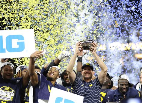The Wolverines lost 14-13 to Iowa and 30-27 to Ohio State. ... The Nittany Lions won the Big Ten championship game in a 38-31 victory against Wisconsin, but the Buckeyes …. 