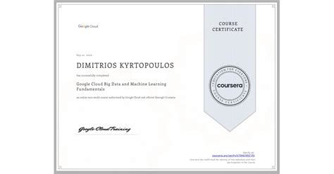 Big Data and Machine Learning Fundamentals Dimitris Kyrtopoulos