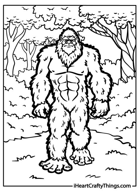 Big Foot Coloring Pages