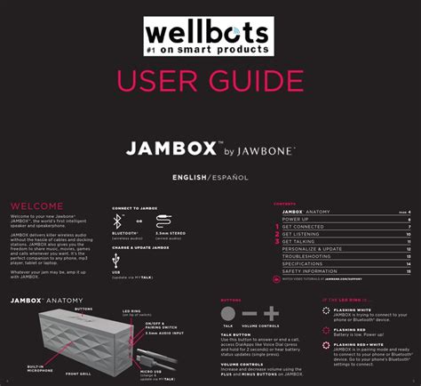 Big Jawbone Jambox Manual