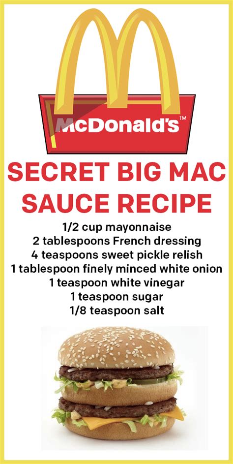 Big Mac Secret Sauce Copycat Recipe - McDonald